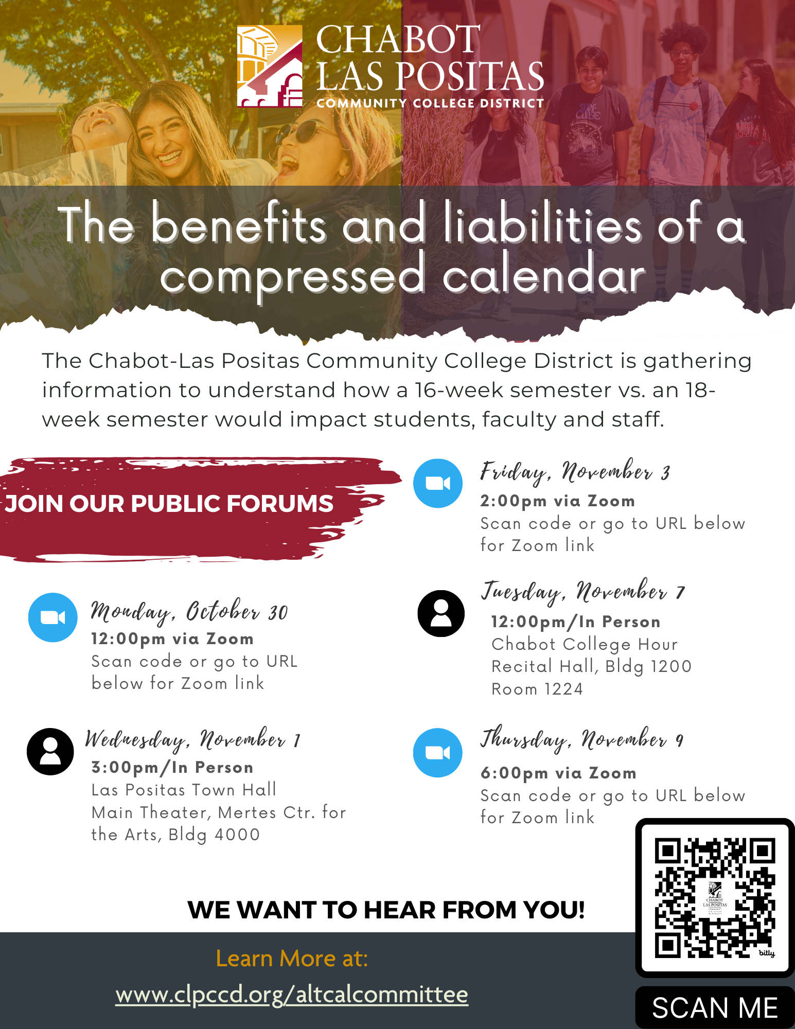 Compressed Calendar Public Forums