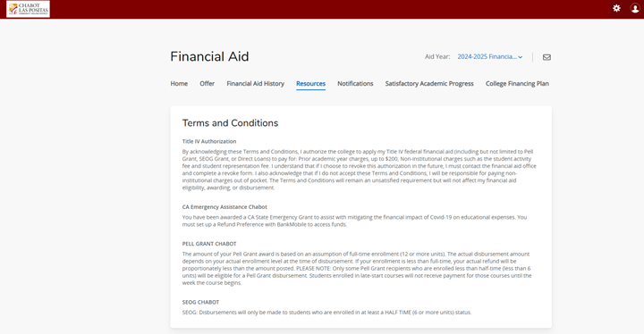 Resources Tab