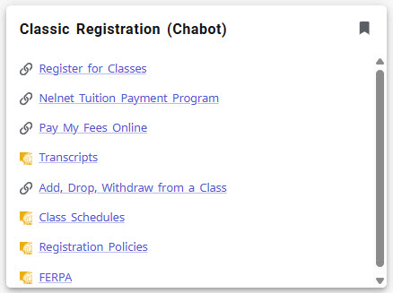 Classic Registration (Chabot)